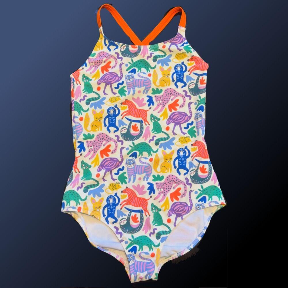 EUC Mini Boden animal one-piece swim suit
